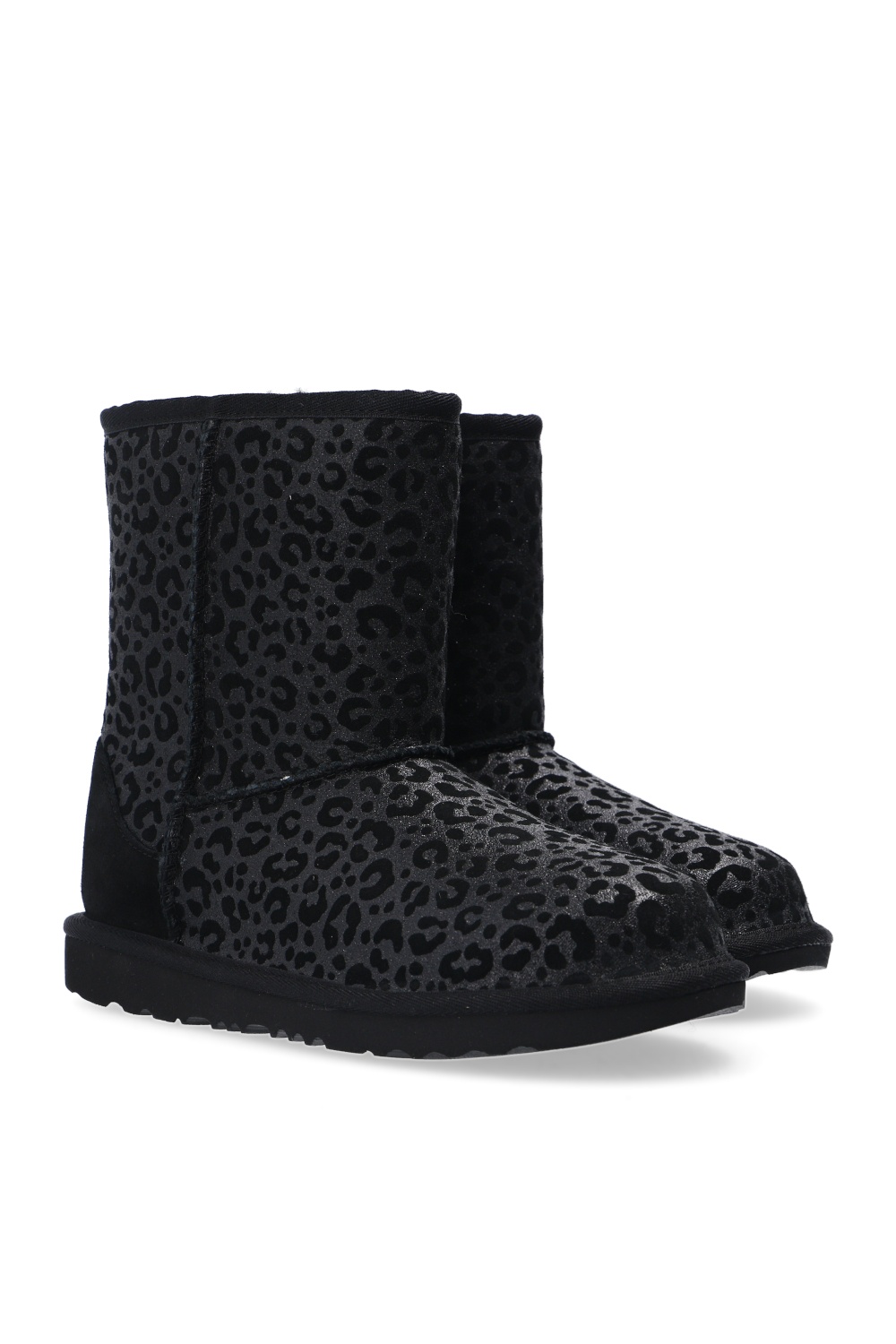 UGG Kids ‘T-Classic II Glitter Leopard’ Rubber boots